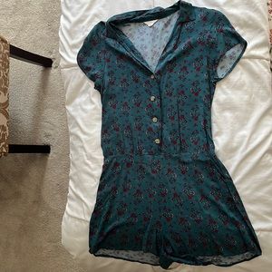 Green/Blue Floral Aeropostale Romper